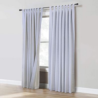 Ventura Tab Top Window Curtain Panel Pair - Multiple Sizes & Colors, Total Blackout