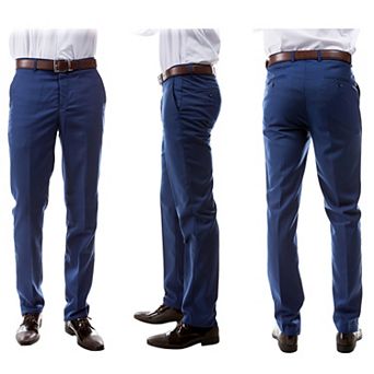 Azzuro Men's 3-Pack of Blue Dress Pants