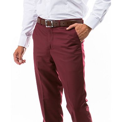 Azzuro Men's 3-Pack of Burgundy Dress Pants