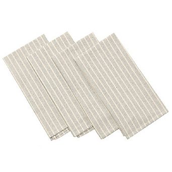 Striped Cotton Napkin Set of 4