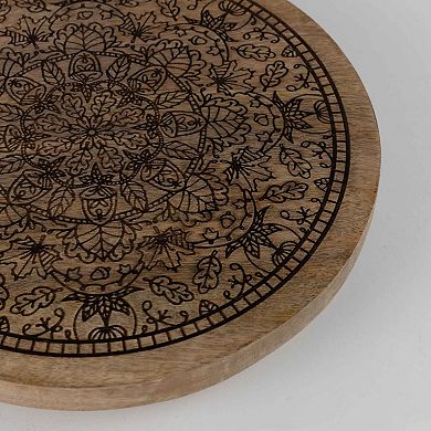 Mandala Wooden Lazy Susan