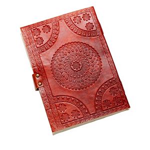 2-Pack Inspirational Faux Leather Notebooks - Kraft Paper Lined Journal, 5.4x8.3 Inches