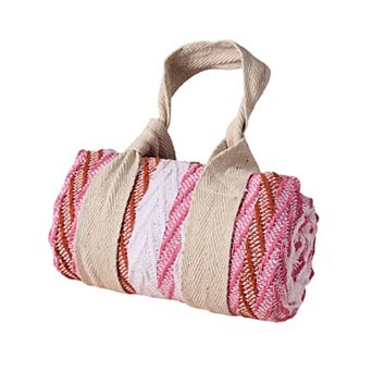 Garmee Upcycled Cotton Beach Blanket - Pink