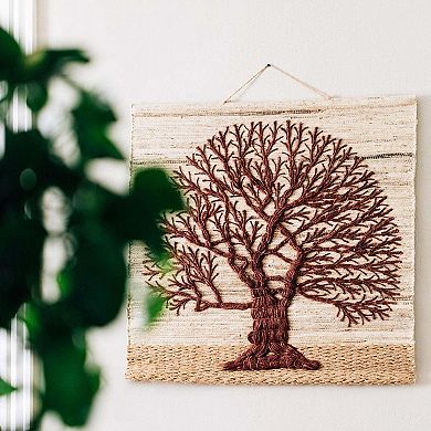 Jute Tree of Life Wall Hanging