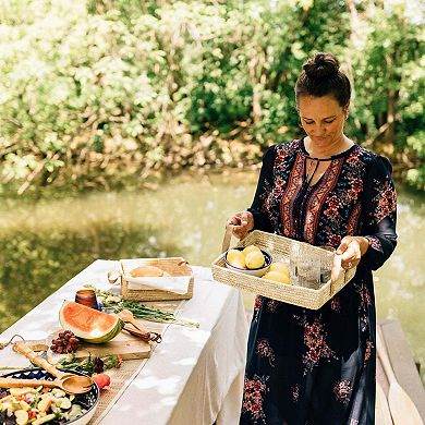 Rectangle Handled Basket