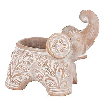 Trumpeting Elephant Planter