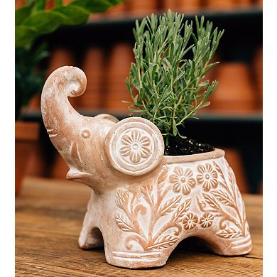Trumpeting Elephant Planter