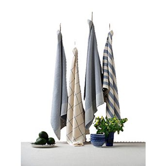 Kitchen Towels - Cotton Flat Weave Set - Set of 4