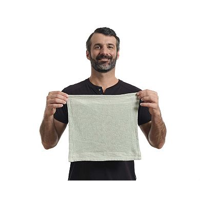 Waffle Weave Dish Cloths, 12" x 12" - Set of 8