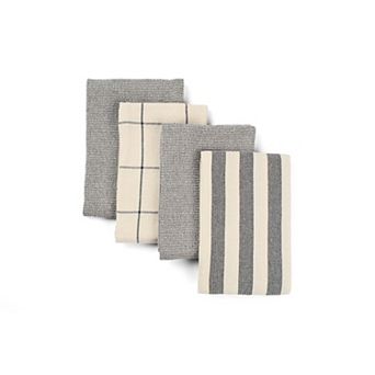 Kitchen Towels - Cotton Flat & Waffle Weave Set - Set of 4