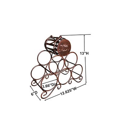 Kings Brand Furniture Countertop Tabletop Wine Rack, Wine Bottle Storage Holder