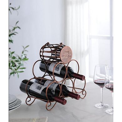 Kings Brand Furniture Countertop Tabletop Wine Rack, Wine Bottle Storage Holder