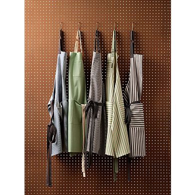 Bib Apron with Pockets - Striped