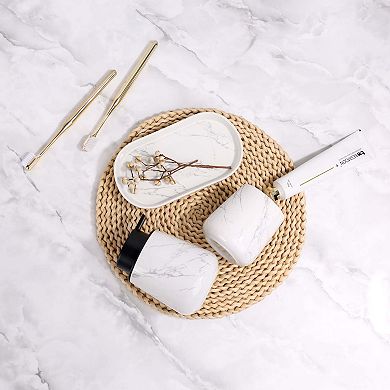 Marble 3-Piece Bathroom Set Ceramic