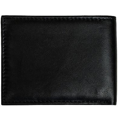 Classic Leather Bi-Fold Wallet-Black