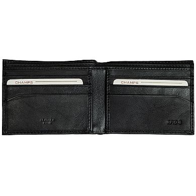 Classic Leather Bi-Fold Wallet-Black