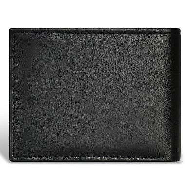 Classic Leather Center-Wing Wallet-Black