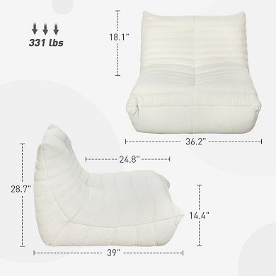 Lazy Bean Bag Chair with High Density Foam for Kids and Teens