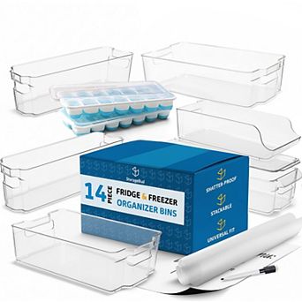 StorageBud 14 pc Fridge Bin Organizer