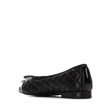 XTI Women's Casual Cap Toe Ballet Flats 144245