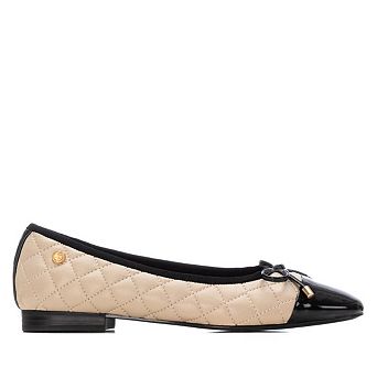 XTI Women's Casual Cap Toe Ballet Flats 144245