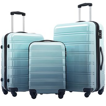 Gradient Color Hardshell Luggage Sets with Spinner Wheels and TSA Lock