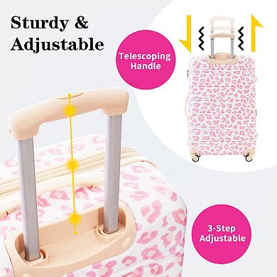 Leopard Hardshell Luggage Sets 3 pcs Spinner Suitcase with TSA Lock