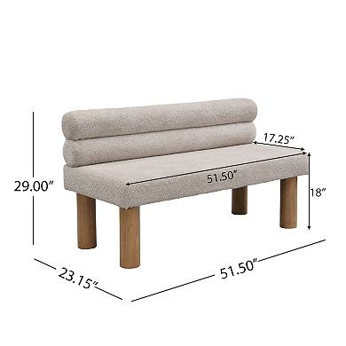 Upholstered Dining Bench, End of Bed for Dining Room, Bedroom, Living Room