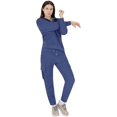 Women’s Cargo Lounge Set Soft Cotton Blend Two-Piece