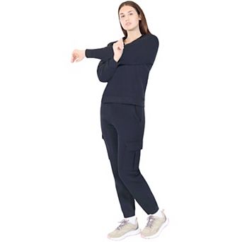 Women’s Cargo Lounge Set Soft Cotton Blend Two-Piece