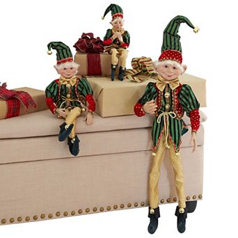 BrylaneHome 38H Posable Christmas Elf