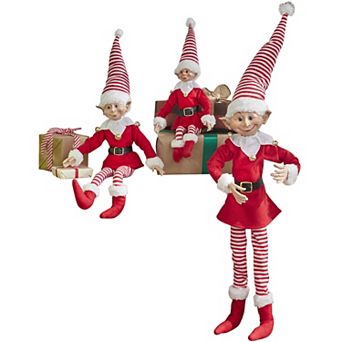 BrylaneHome 38H Posable Christmas Elf