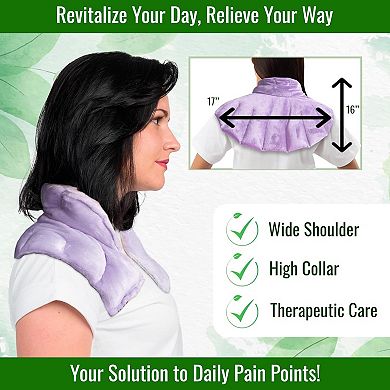Herbal Concepts Neck & Shoulder Wrap Hot Cold Therapy Microwavable Aromatherapy Pad
