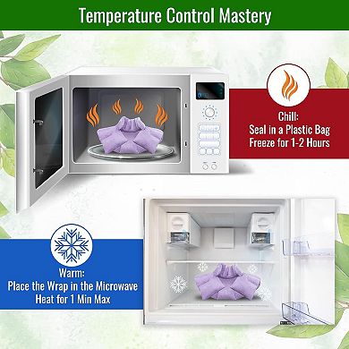 Herbal Concepts Neck & Shoulder Wrap Hot Cold Therapy Microwavable Aromatherapy Pad