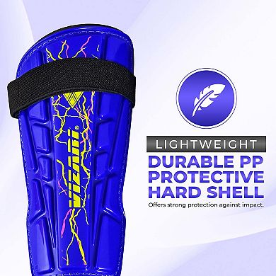 Vizari Zodiac Soccer Shin Guards Durable, Lightweight, Breathable, Adjustable for All Ages