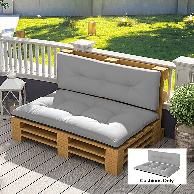 Outsunny 2 Seat Pallet Cushions 3.9 in. Pallet Sofa Cushions