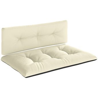 Outsunny 2 Seat Pallet Cushions 3.9 in Pallet Sofa Cushions,