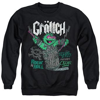 Big & Tall Sesame Street Oscar Grouch Graphic Sweatshirt