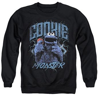 Big & Tall Cookie Monster Heavy Metal Graphic Sweatshirt