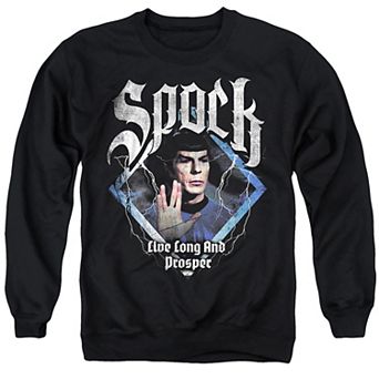 Big & Tall Star Trek Spock Heavy Metal Graphic Sweatshirt