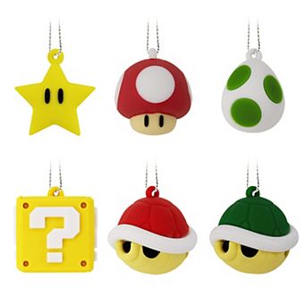 Hallmark Nintendo Super Mario Shatterproof Christmas Ornament Set of 6