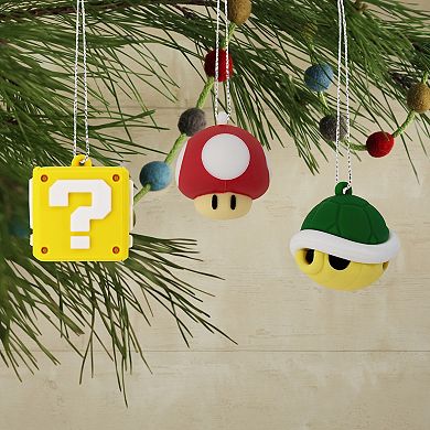 Hallmark Nintendo Super Mario Shatterproof Christmas Ornament Set of 6