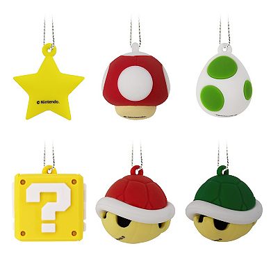 Hallmark Nintendo Super Mario Shatterproof Christmas Ornament Set of 6