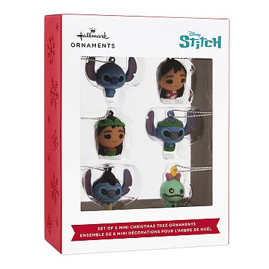 Hallmark Disney’s Lilo & Stitch Shatterproof Christmas Ornament Set of 6