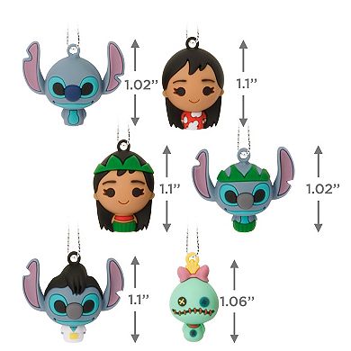 Hallmark Disney’s Lilo & Stitch Shatterproof Christmas Ornament Set of 6