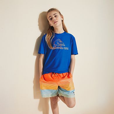 Boys 8-20 Quiksilver Wordblock Volley Swim Bottoms