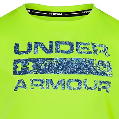 Boys 4-20 Under Armour 2-Piece Swim Shirt & Shorts Set