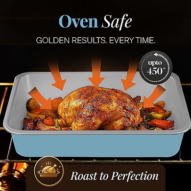 Gotham Steel 6-Piece Ceramic Nonstick Stackable Bakeware Set