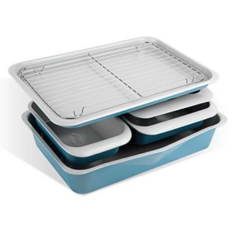 Gotham Steel 6 pc Ceramic Nonstick Stackable Bakeware Set