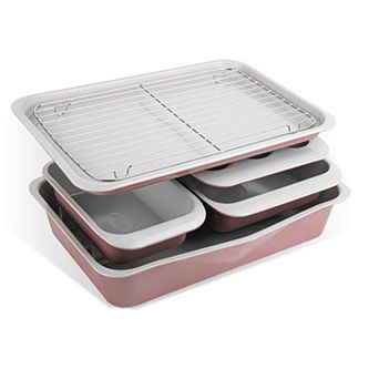 Gotham Steel 6 pc Ceramic Nonstick Stackable Bakeware Set